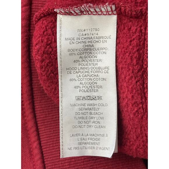 True Religion Men's Classic Logo Graphic Full Zip Hoodie Red, SP - Picture 3 of 7